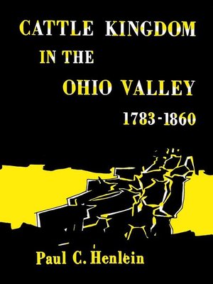 cover image of Cattle Kingdom in the Ohio Valley 1783–1860
